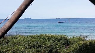 Romantic CAMPING Adventure # Night TENT SEX n Morning PEE at Sea Shore WILD CAMPING