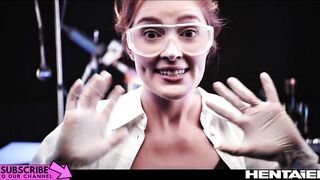 Real Life Hentai - Girl with dick - Hot Russian redhead & Sexy Brunette w Cumshot and Ahegao