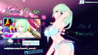 Nezuko and Kanao lick pussy and trib until they orgasm together - Demon Slayer Hentai.