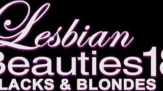 Hot blonde milf Brandi Love seduces hot black Kira Noir