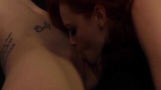 Cait Kennedy and Justine Joli goth pussy eating