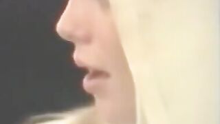 Silvia Saint nun in action