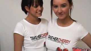 Sasha and Katie K - Take her cherry