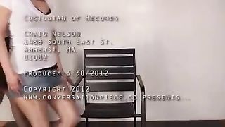 Riley Chair Foot Sniff