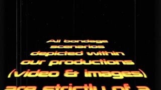 Stunning lesbians are trying light bondage during a group sex session and enjoying it a lot