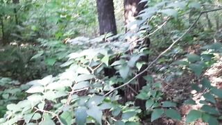 Peeped on sex in the forest with two lesbians - Lesbian-illusion