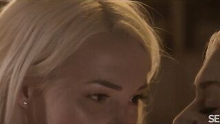 Nylon Stocking Lesbos Gentle Licking Followed By Orgasms