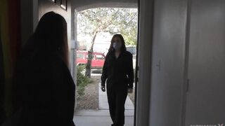 Post Quarantine Hookup for Girlfriends Ariel X And Sinn Sage As Ariel Takes A Strapon Pounding