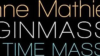 Jeanne Mathieu reaches her first massage orgasms