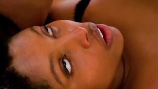 Lesbian Sex fight - Strong Mulatto chick defeated by Tiny Blonde