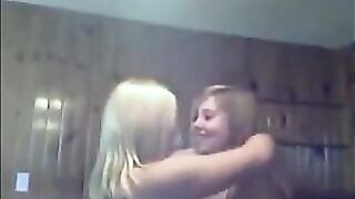 Amateur lesbian kissing compilation