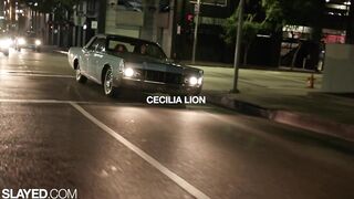 Scarlit dominates Celia with her strap