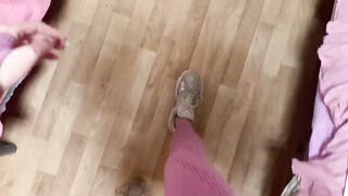 I made a girl sniff socks and lick smelly heels after training