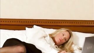 Debbie submits to her boss.