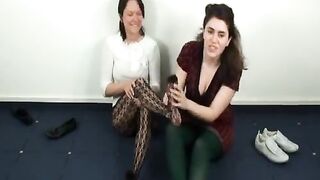 Lesbian foot sniffing II