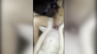Amateur lesbians fuck with double ended dildo