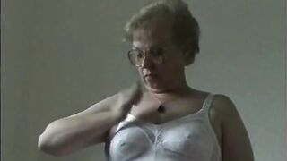 Grandma shows her nice bodice