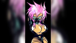 Perona vs Nami. Dildo Tug & Gaping Holes