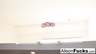 Alison is about to have her first lesbian experience with a hot babe from the neighborhood