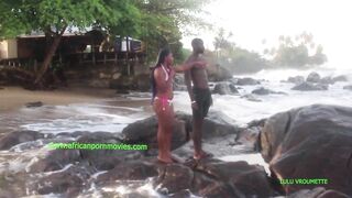 a public fuck at kribi beach in Cameroon between two tourists.  The girl with the big buttocks and the basketball player guy with a big one take pleasure at the beach in the middle of the day in front of the users.  It’s something new to consume wit