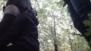 My girlfriend jerks off a dick as she watches me cum in another girl's mouth - Lesbian Illusion Girls