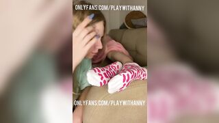 These socks look so sexy on my feet