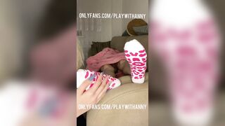 These socks look so sexy on my feet