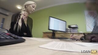 LOAN4K. She needs a new car, an loan agent needs her pussy