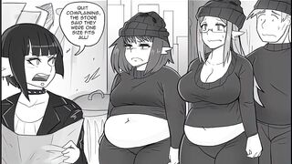No lunch break Final episode - Weight gain comic