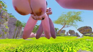 Lesbian sex fisting and scissoring - 3D Porn