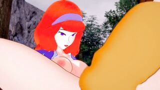Nerdy Velma Dinkley and Red Headed Daphne Blake - Scooby Doo Lesbian Cartoon
