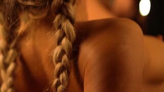 Teen step sister suck and fuck her step brother in the kitchen.
