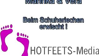 Vera Sniffing Marinka's Shoes And Feet