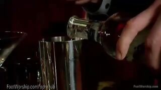 Lesbian Foot Maids Taunt Rich Boss