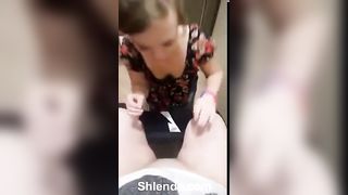 Two norwegian lesbians licks each other in IKEA's toilet. Cunilingus