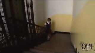 Blonde Lesbian Clara G.& Gina Hardcore Domination