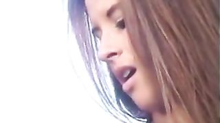 Fingering her girl by the pool after an interrogation