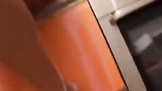 Lesbian orgy at the kitchen