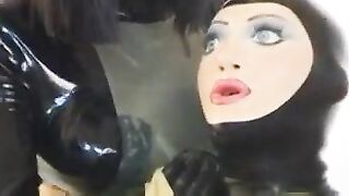 Bondage latex lesbians