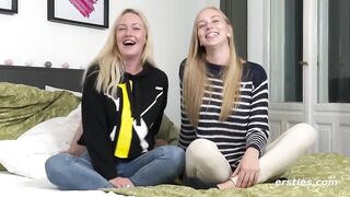 Lustvolle deutsche Prachtblondinen in ihrem Element