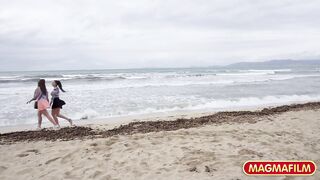 MAGMAFILM - Kinky lesbians sucking banana with lust (Wild Vicky, Jolee Love)