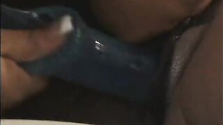 Ebony babes love to bangs their pussies with fingers, toys