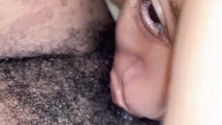PETITE FEM EATS STUD FAT HAIRY PUSSY & DIRTY TALK// Watch SQUIRT FINISH @LINK IN BIO
