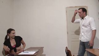 In the classroom, the teens want the teacher's cock