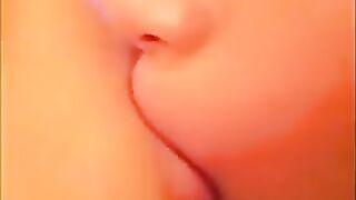  Erotic kiss of Japan lesbian