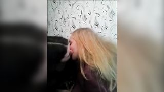 Amateur Russian girls lesbian kiss