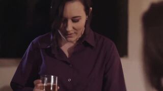 Sweet lesbians are fucking each other with a strap- on, because it feels so good