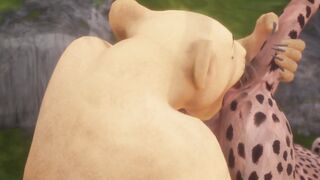 Lesbian Feline Cats Pussy Play - Mouth Full of Piss Ending - Wild Life