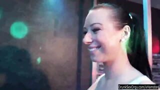 Party girls have fun in club