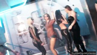 Party girls have fun in club